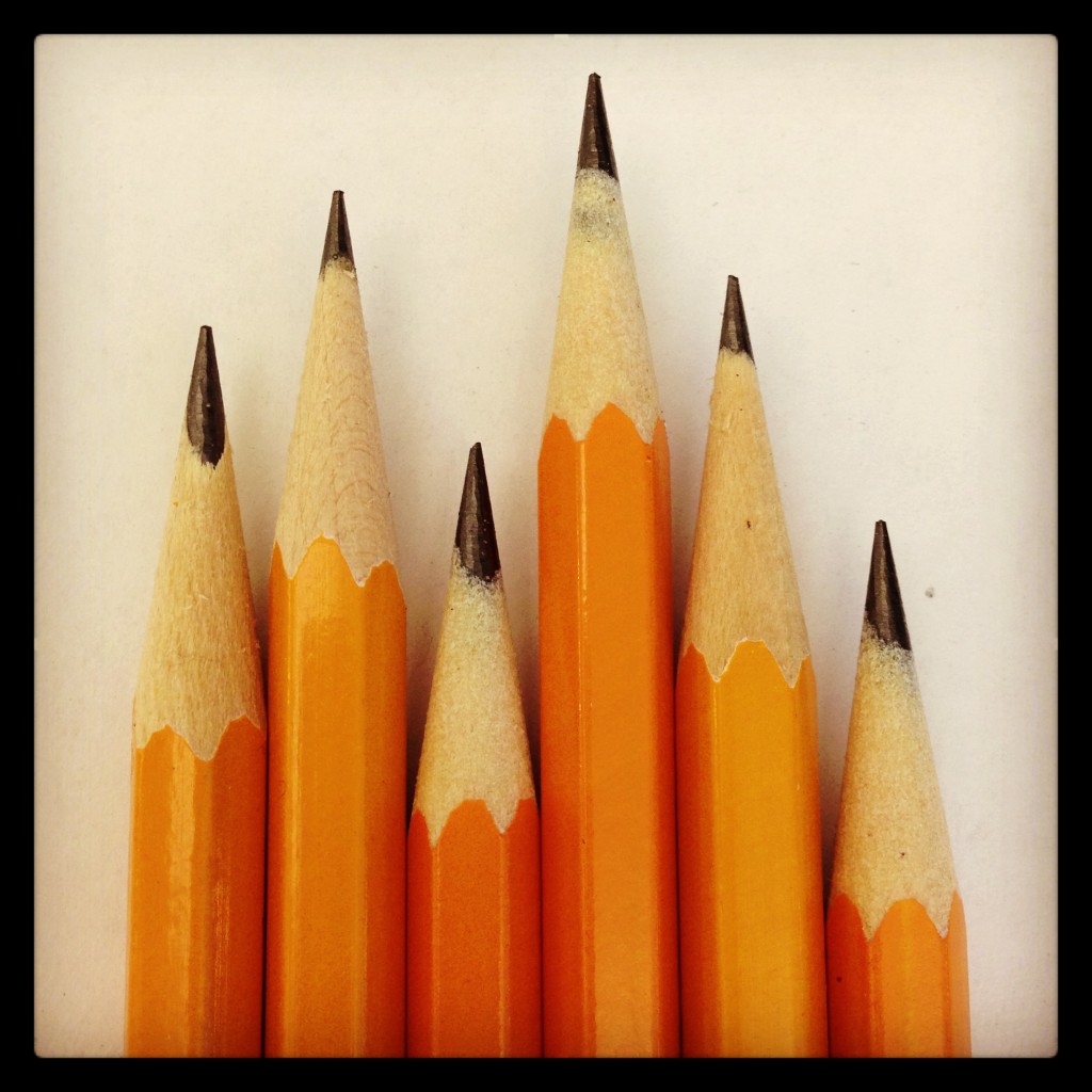 sharp pencil points