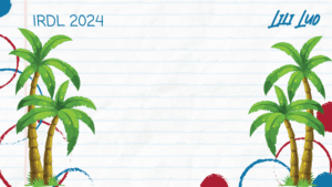 Beach Day Zoom background for IRDL instructors