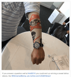 A tattoo sleeve prize